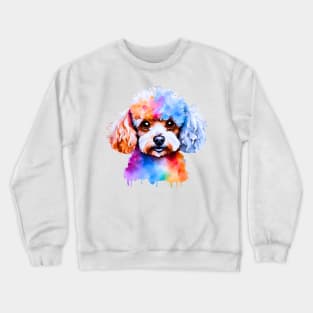 Toy Poodle Watercolor Crewneck Sweatshirt